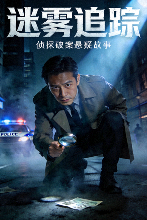 悬疑剧《迷雾追踪》高清封面 - 侦探破案悬疑故事